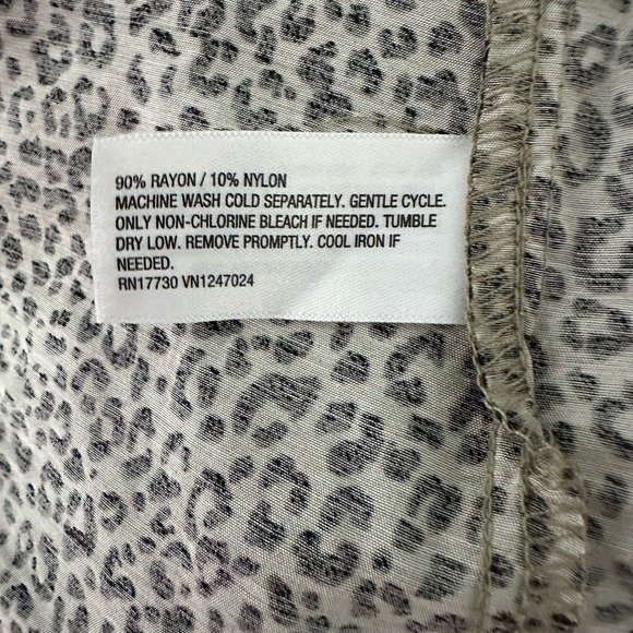 A New Day Leopard Print Balloon Sleeve Tie Waist Dress XXL Maxi NWT - Picture 10 of 10